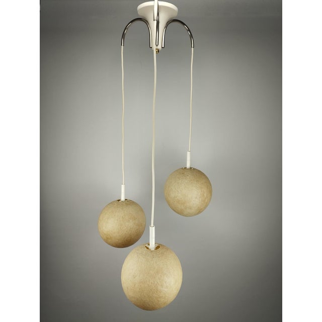 Mid-Century Modern Cascading Lamp with Fiberglass Shades, 1960s For Sale - Image 10 of 10