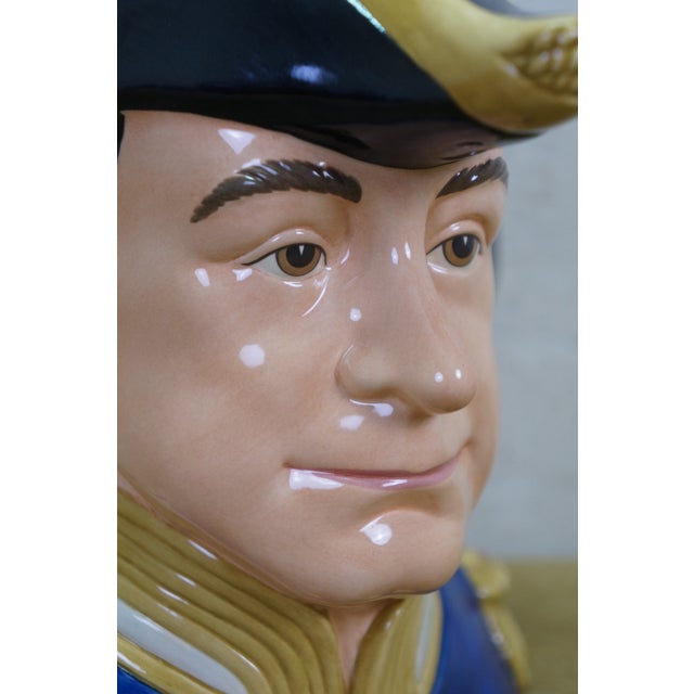 Royal Doulton English Traditional Wwi Naval Commander Admiral John Jellicoe Toby Character Jug For Sale - Image 9 of 13