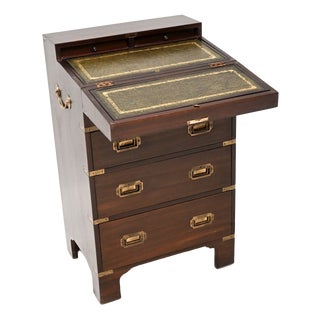 Military Campaign Style Bureau Chest of Drawers, 1930s For Sale
