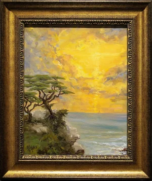 West Coast Carmel, Original Painting, Framed