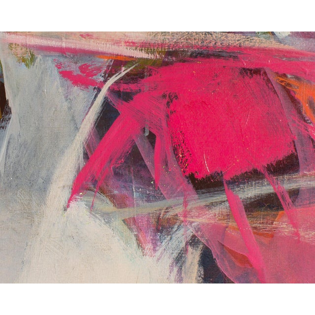Textile “Sea Wash” Abstract Oil on Canvas Painting by Evelina Green For Sale - Image 7 of 7