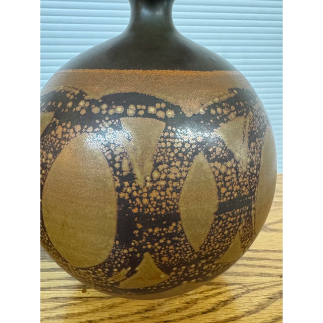 Designs West Stoneware Pottery Spherical Vases, Set of Two For Sale - Image 9 of 12