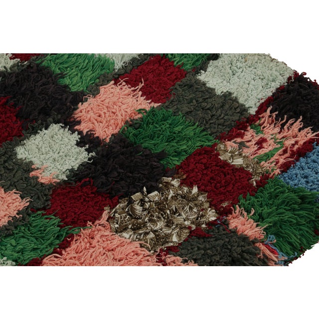 Rug & Kilim Vintage Moroccan Runner Rug With Polychrome Geometric Patterns, From Rug & Kilim For Sale - Image 4 of 7
