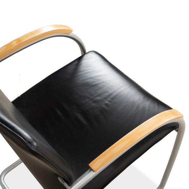 Modern S 79 Leather Chairs from Thonet, Set of 6 For Sale - Image 3 of 15