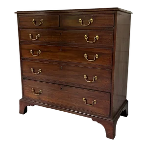 19th Century Antique George III Mahogany Bachelor's Chest