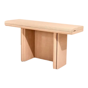 Convertible Grassclosth Console/Dining Table, 1970