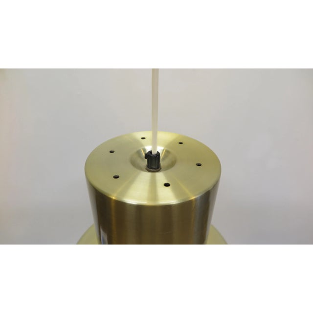 Brass 1970s Claus Bolby Pendant Light For Sale - Image 8 of 13