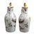A french marseille faience pair of oil and vinegar cruets, made at veuve perrin circa 1770–1780. Both retain their...