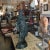 Metal Standing Warrior Lamp With Frosted Glass Torch For Sale - Image 4 of 13
