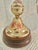 Rustic European Vintage Italian Hollywood Regency Brass Balance Scale With Floral Enamel Decoration For Sale - Image 3 of 8