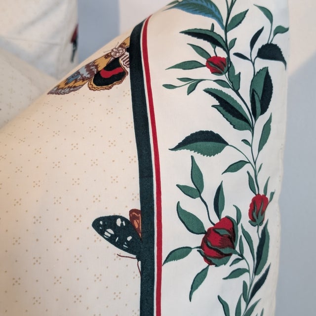 Decors Barbares Papillons Tchekhonine Pillows - Pair For Sale - Image 9 of 9