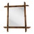 1920s French Faux Bamboo Wooden Wall Mirror For Sale