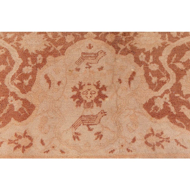 Textile Authentic 19th Century Indian Amritsar Handmade Wool Rug For Sale - Image 7 of 11