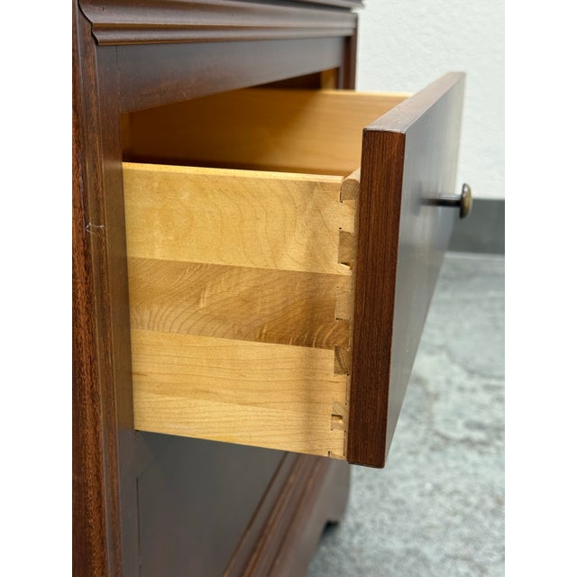 Shermag Louis Philippe Two Drawers Nightstand For Sale - Image 9 of 12