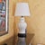 Vintage White Ceramic Chinoiserie Temple Jar Table Lamp With Black Base For Sale - Image 11 of 18