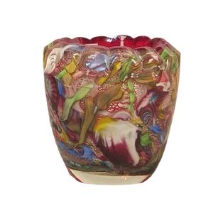 Vintage Glass Vase by Dino Martens for Aureliano Toso