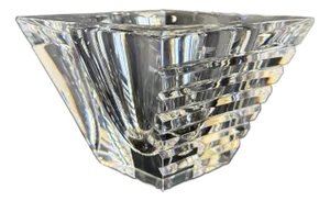 Jan Johansson "Horizon" Diamond Shaped Crystal Cachepot Bowl by Orrefors