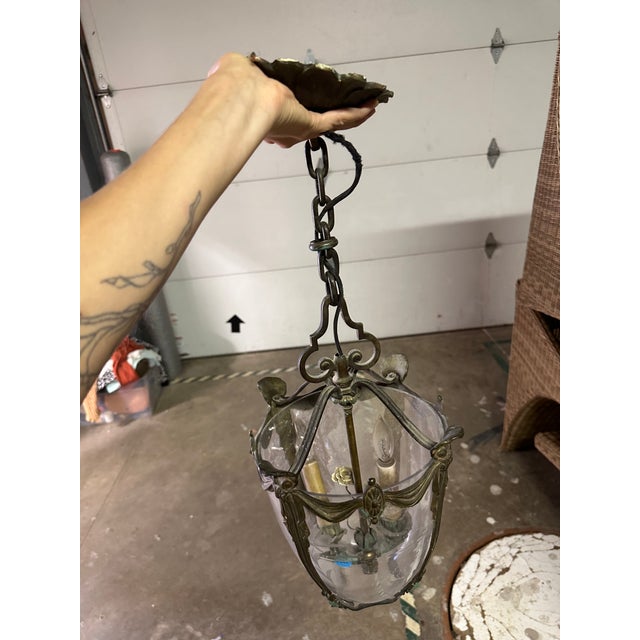 Metal Antique Wall Sconce For Sale - Image 7 of 8