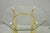 Metal Vintage Hollywood Regency Brass Hoof Foot Glass Top Graduating Side Table - Pair For Sale - Image 7 of 15