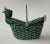 Ceramic Flower Vase Duckling in Basket For Sale - Image 4 of 10