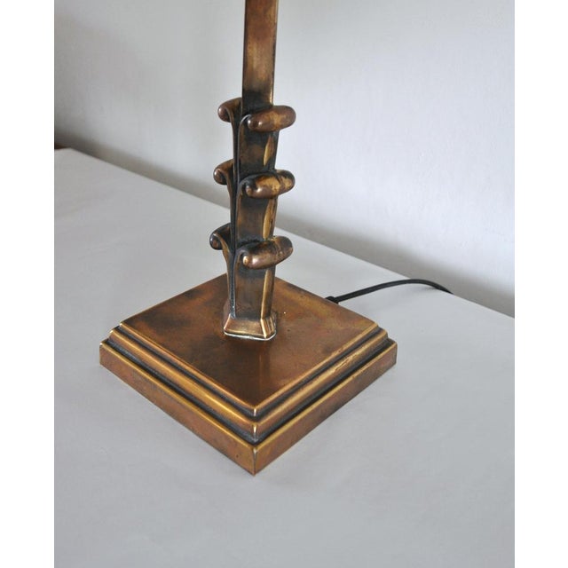Metal Danish Art Deco Brass Table Lamp, 1930s For Sale - Image 7 of 15