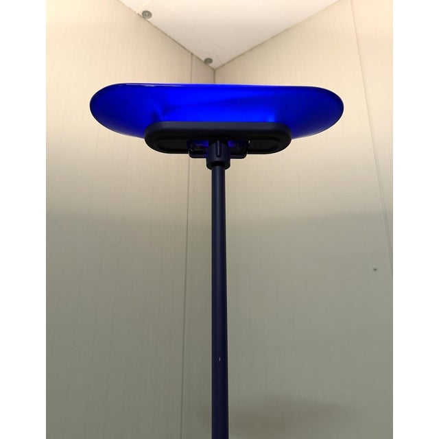 Floor lamp Jill A380 in Blue by Arteluce Italy, 1970s For Sale - Image 3 of 18