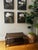 Mid-Century Modern Vintage Mid-Century Faux Bamboo Walnut Coffee Table With Cane Shelf & Casters For Sale - Image 3 of 16