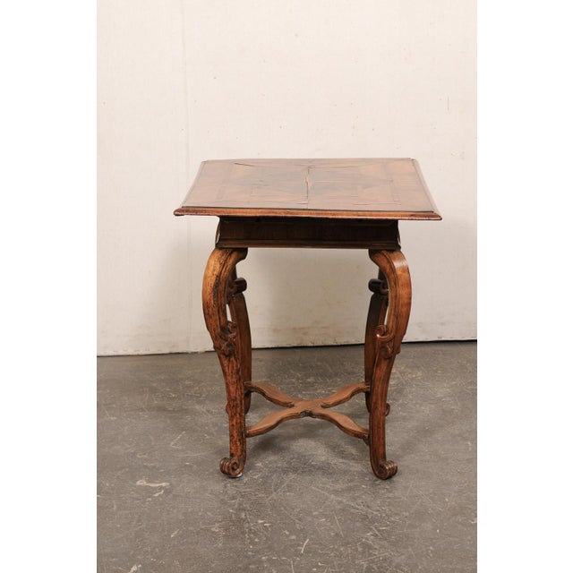 18th C. Italian Side Table W/ Inlay Veneers For Sale - Image 11 of 12