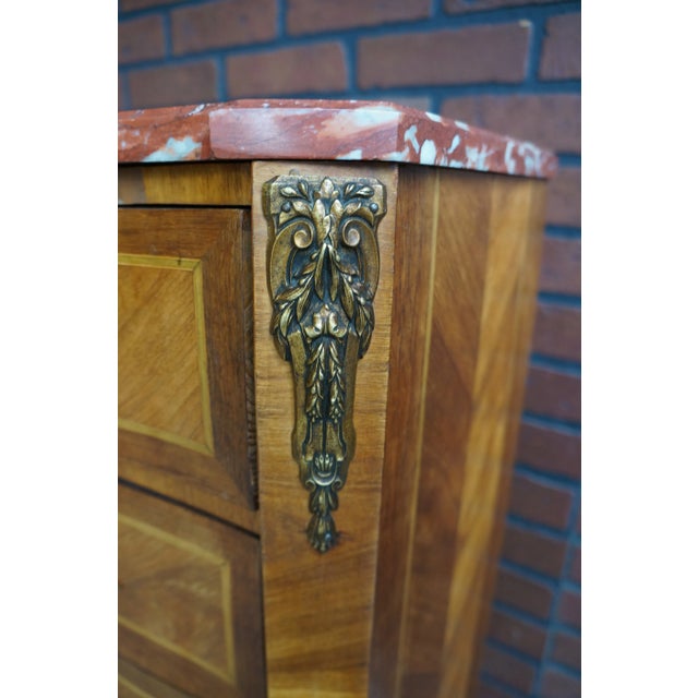 Antique French Marble Top Nightstands For Sale - Image 6 of 10