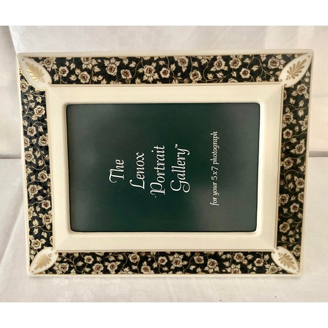 Vintage Lenox “Dynasty” Portrait Gallery picture frame. Superbly crafted in the United States, this elegant rectangular...