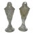 This is an elegant pair of large 5.25” x 2", heavy hand-cut lead crystal pedestal Bohemia-Czech salt and pepper shakers....