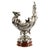 Early 20th Century Antique Silver Plate Figural Liberty & Cherub Centerpiece Bowl on Marble Base, Circa 1890 For Sale - Image 5 of 11