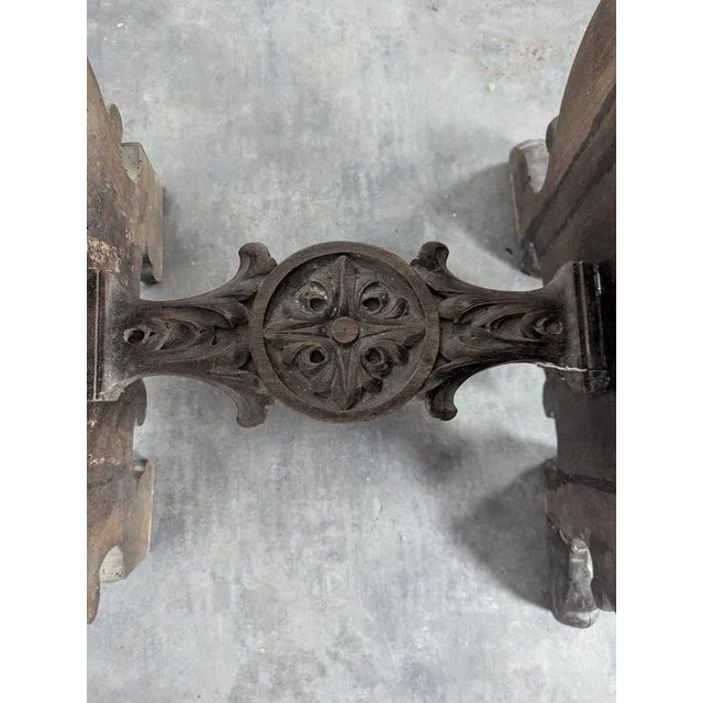 Italian Renaissance Style Walnut Selette For Sale - Image 9 of 10