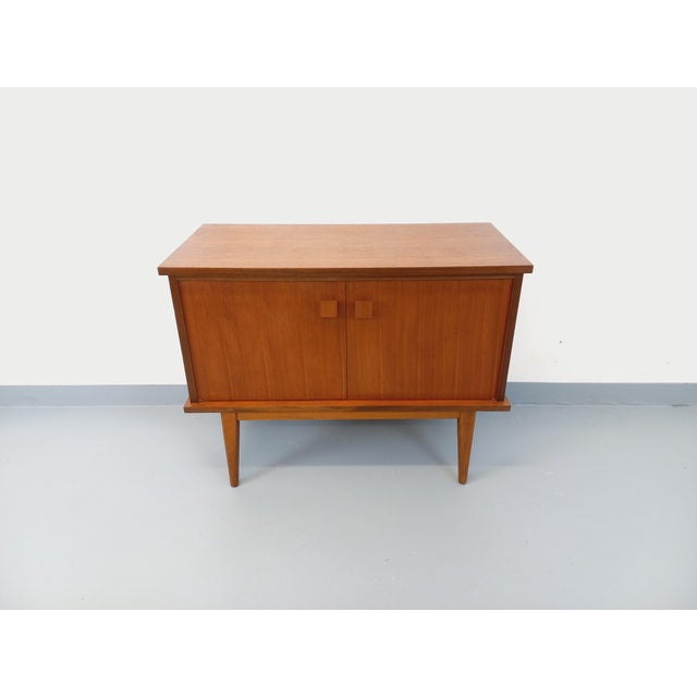 Small Vintage Scandinavian-Style Teak Sideboard, 1960s For Sale - Image 11 of 15