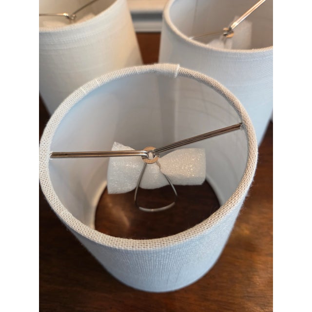 Contemporary Late 20th Century Linen Chandelier Shades - Set of 4 For Sale - Image 3 of 5