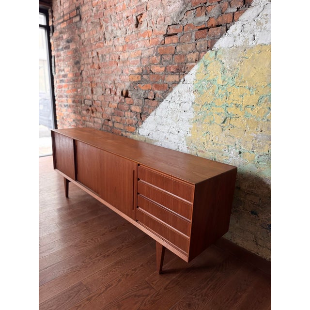 1960s Mid-Century Danish Sideboard Attributed to Knud Nielsen for Løsning Mobelfabrik For Sale - Image 4 of 12