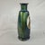 Antique Iridescent Art Glass Vase Victorian Portrait Oil Slick Finish For Sale - Image 4 of 8