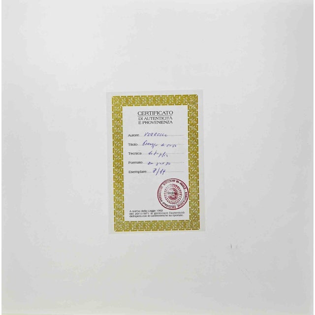 Landscape is a lithograph attributed to nicholas verrall (1945) in the late 20th century. Hand-signed on the right corner....