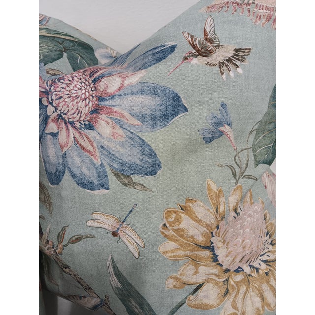 P Kaufmann Tropical Pavilion in Seafoam For Sale - Image 4 of 5