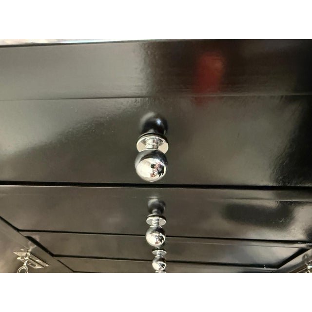 Art Deco Black Sideboard, 1920s For Sale - Image 4 of 6