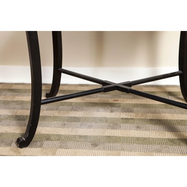 19th Century Regency Black and Gilt Papier Mache Lacquer Tray Table For Sale In Boston - Image 6 of 9