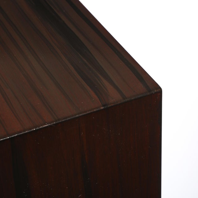 Pair of Art Deco Rectilinear Rosewood Pedestals For Sale - Image 13 of 15