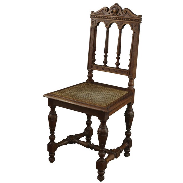 Antique Dining Chair Oak For Sale - Image 9 of 9