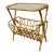Swedish Designer, Side Table, Bamboo, Rattan, Glass, Sweden, 1950s For Sale