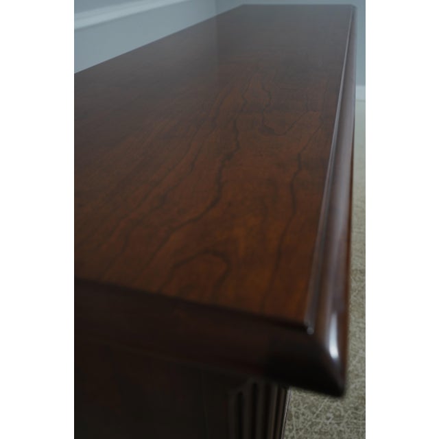 Henredon Cherry Queen Anne Style Sideboard Credenza For Sale - Image 10 of 18