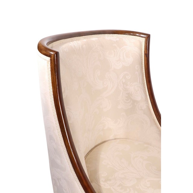 Mid 20th Century Pr. High Style High Back Gondola Scoop Chairs For Sale In New York - Image 6 of 14