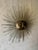 1970s Brutalist Brass Sun Face Wall Sculpture by Emaus, Mexico For Sale - Image 4 of 7