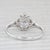 New Beverley K Oval Semi Mount Diamond Ring 14k White Gold Size 6.75 Filigree For Sale - Image 4 of 8