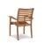 2020s Hi Teak Birmingham Stacking Teak Outdoor Dining Armchair 4pc For Sale - Image 5 of 6