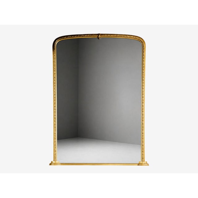 French Regency Style, Monumental Archtop Mirror, Giltwood, Mirror, France, 19th C. For Sale - Image 3 of 9